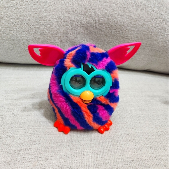 Hasbro Other - Furby 2012 Diagonal Stripes Pink Orange Purple Interactive Toy